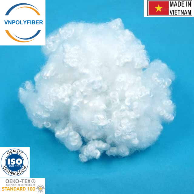 China Wholesale 3D virgin hcs hollow polyfill stuffing polyester staple  fiber price factory