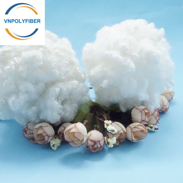 Soft touch and high tenacity recycled Hollow Conjugated polyester fiber