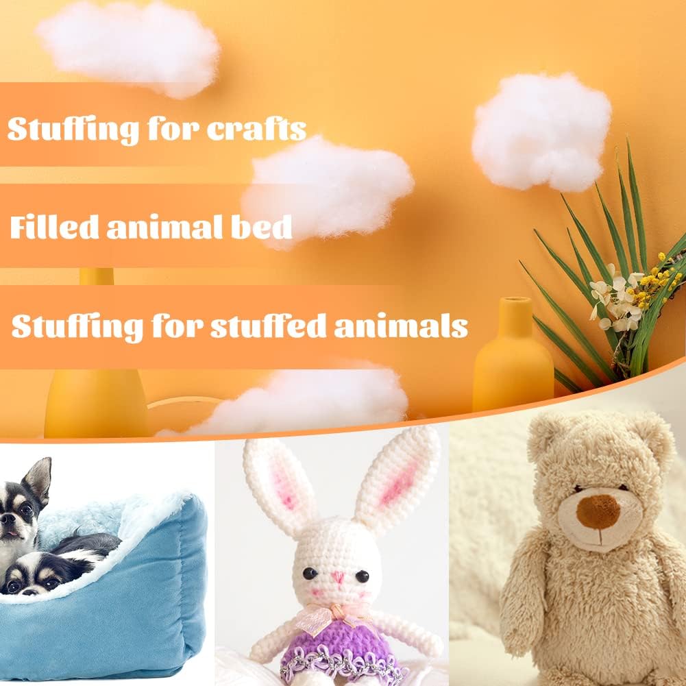 Stuffing for Stuffed Animals 300g Fiberfill Stuffing Cotton Stuffing Pillow  S