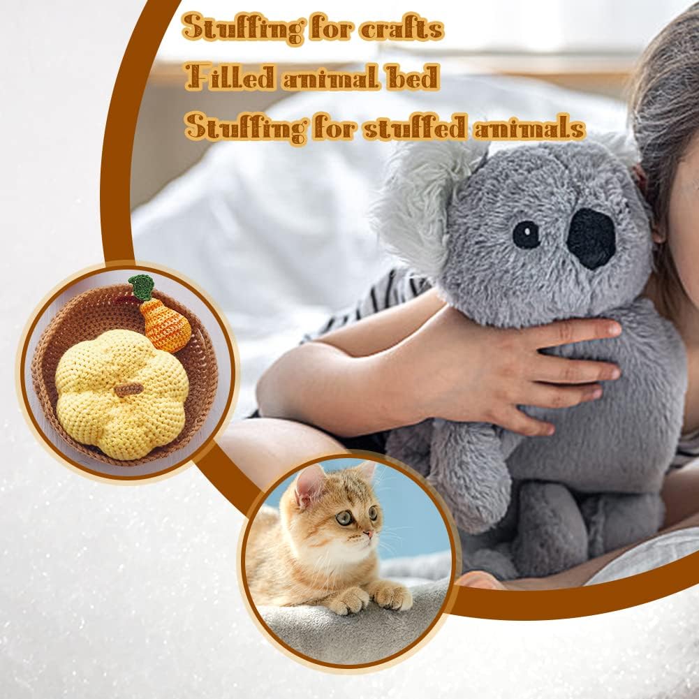 Stuffing for Stuffed Animals, 300g Fiberfill Stuffing, Cotton